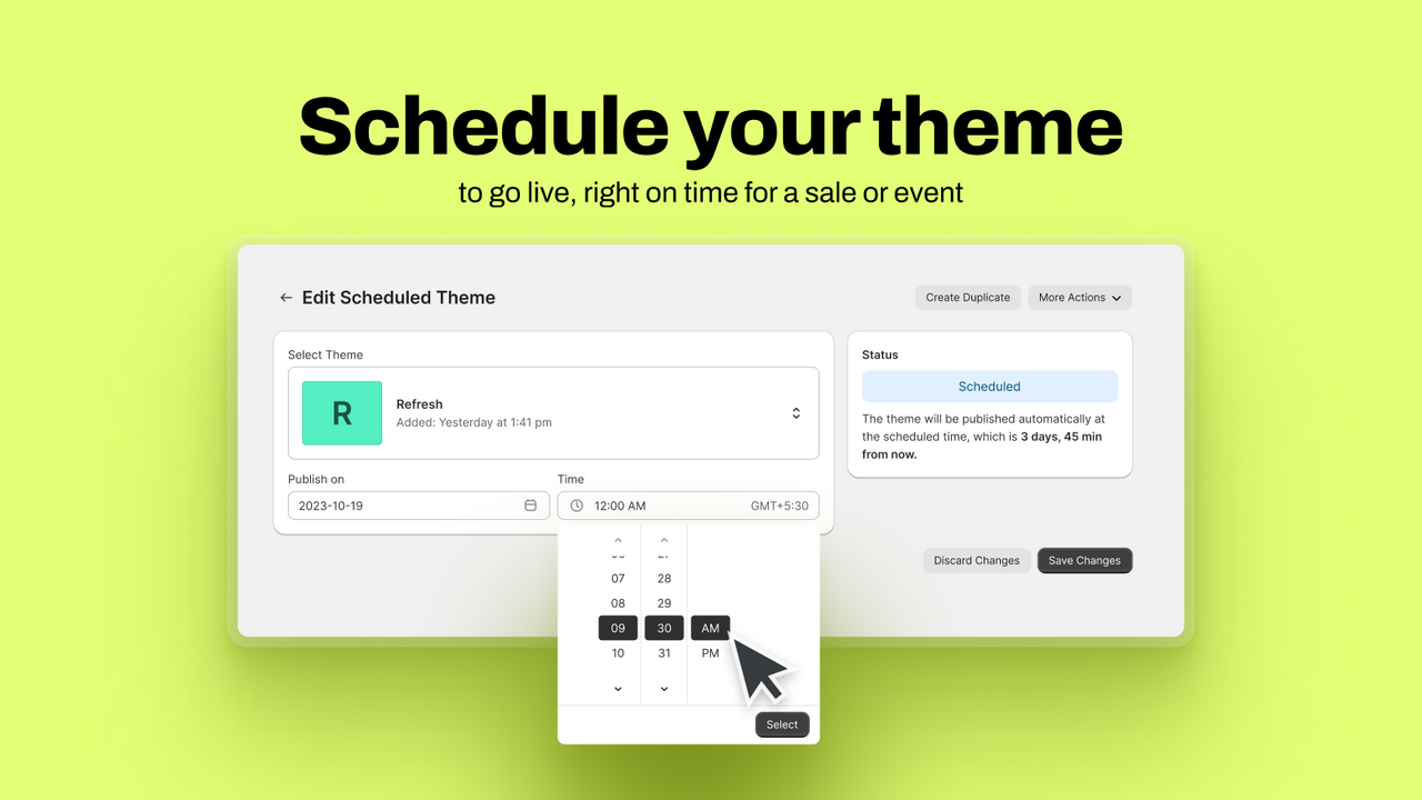 Theme Scheduler ‑ Valet