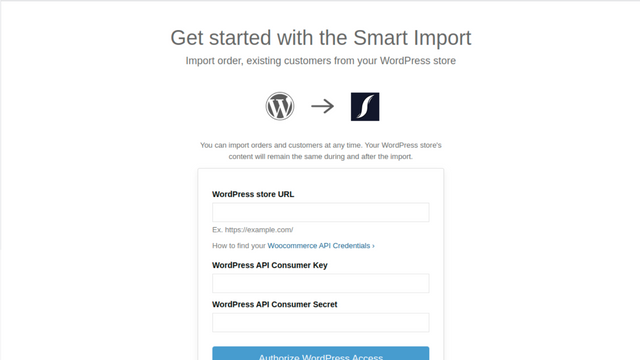 WebDesk Smart Order Import