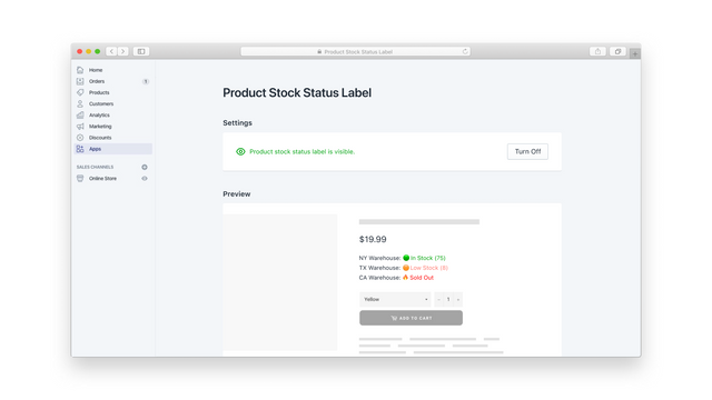 Pi ‑ Inventory Stock Level