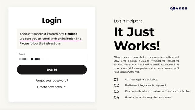 Kraken: Login as a Customer