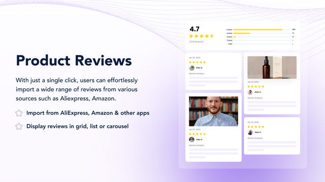 Aliexpress & Amazon Reviews.io