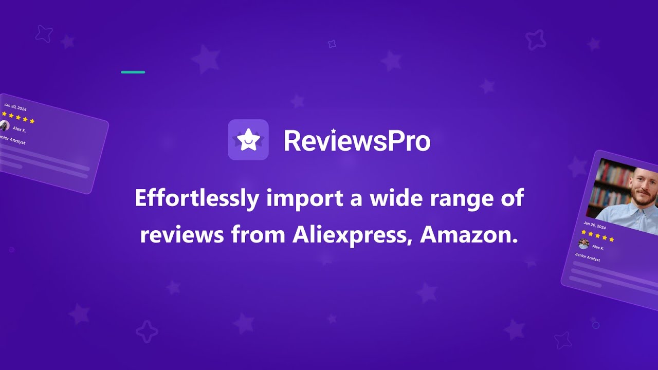 Aliexpress & Amazon Reviews.io