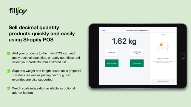 Sell Products by Weight in POS