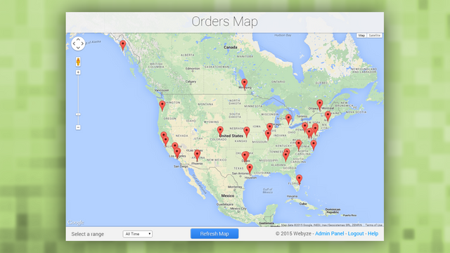 Orders Map
