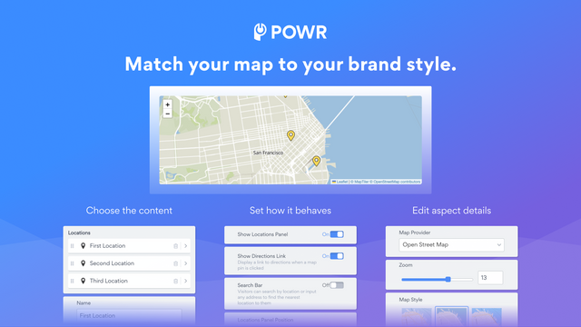 POWR Store Locator Map