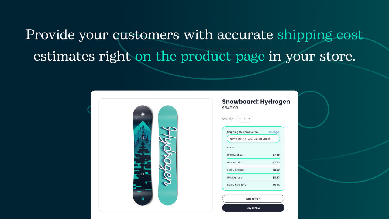 Octolize Product Page Shipping