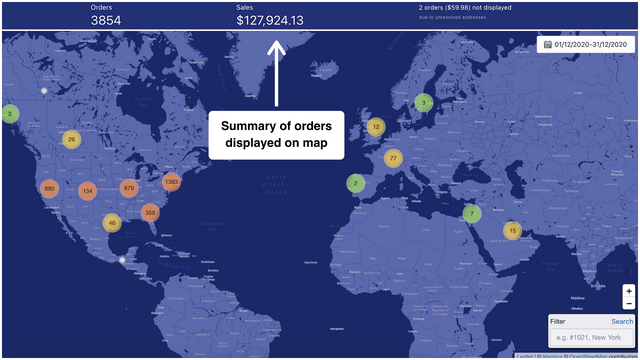 Order Map ‑ Analytics Tool