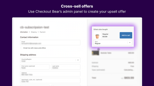checkout editor, checkout blocks, cross selling, checkout upsell