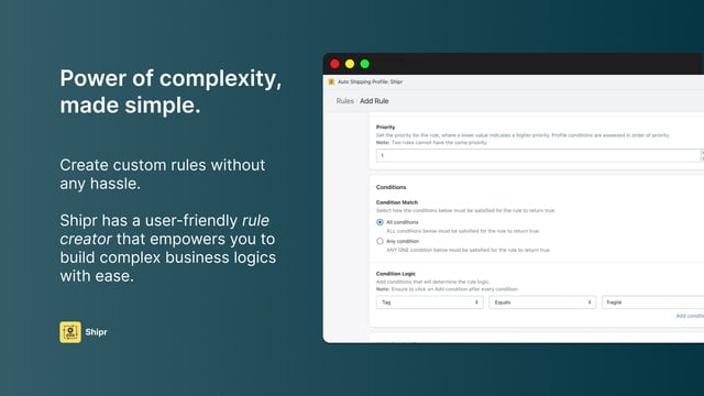 Complexity made simple with an user-friendly rule creator