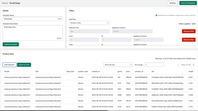 WizCSV: Product CSV Exports