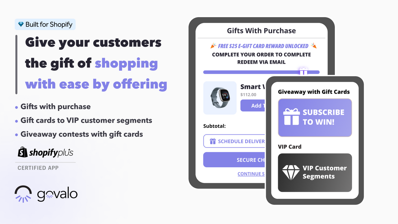 Govalo | Gift Card Suite