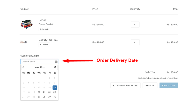 ODD ‑ Order Delivery Date