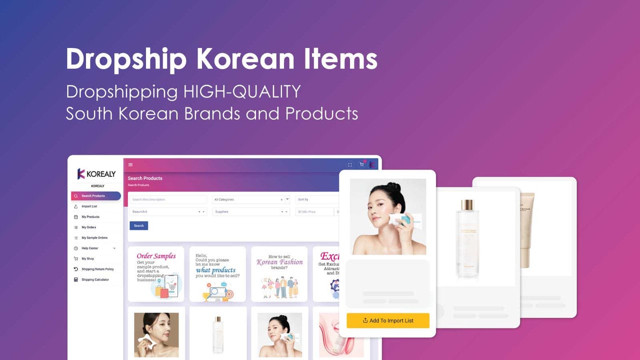 KOREALY‑Dropship Korean Items