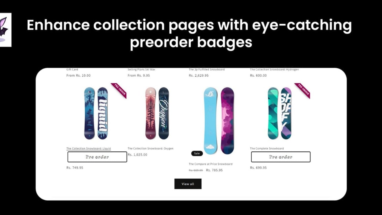 EYE CATCHING PREORDER BADGES