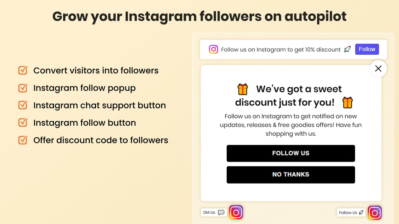 IG‑ Instagram Chat + Followers