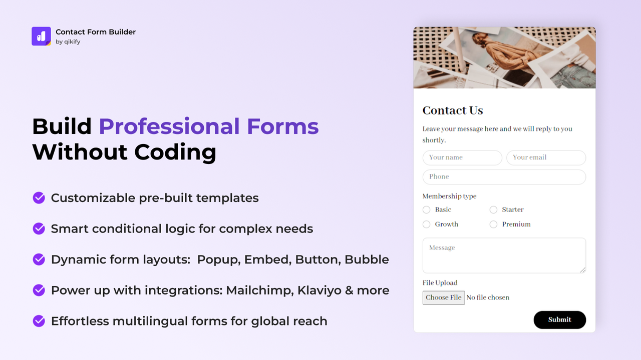 qikify Contact Form Builder