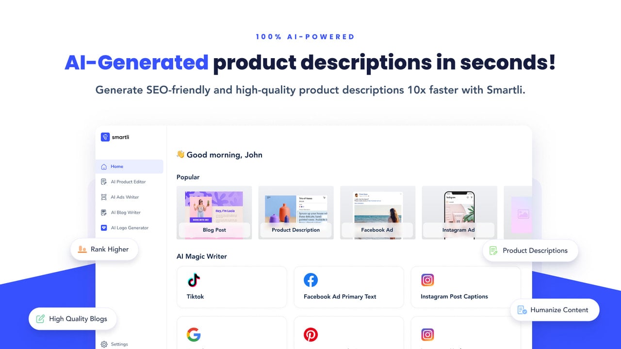 Publish generated description to your store