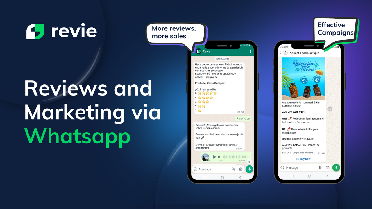 Revie: Reviews via Whatsapp
