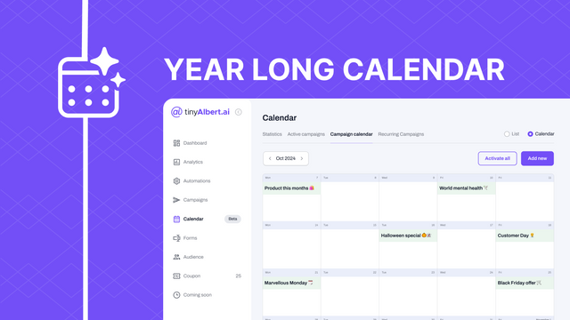 Stay Organized in 2024 with tinyAlbert's Year-Long Calendar