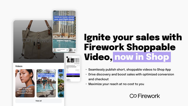 Firework Shoppable Video & UGC