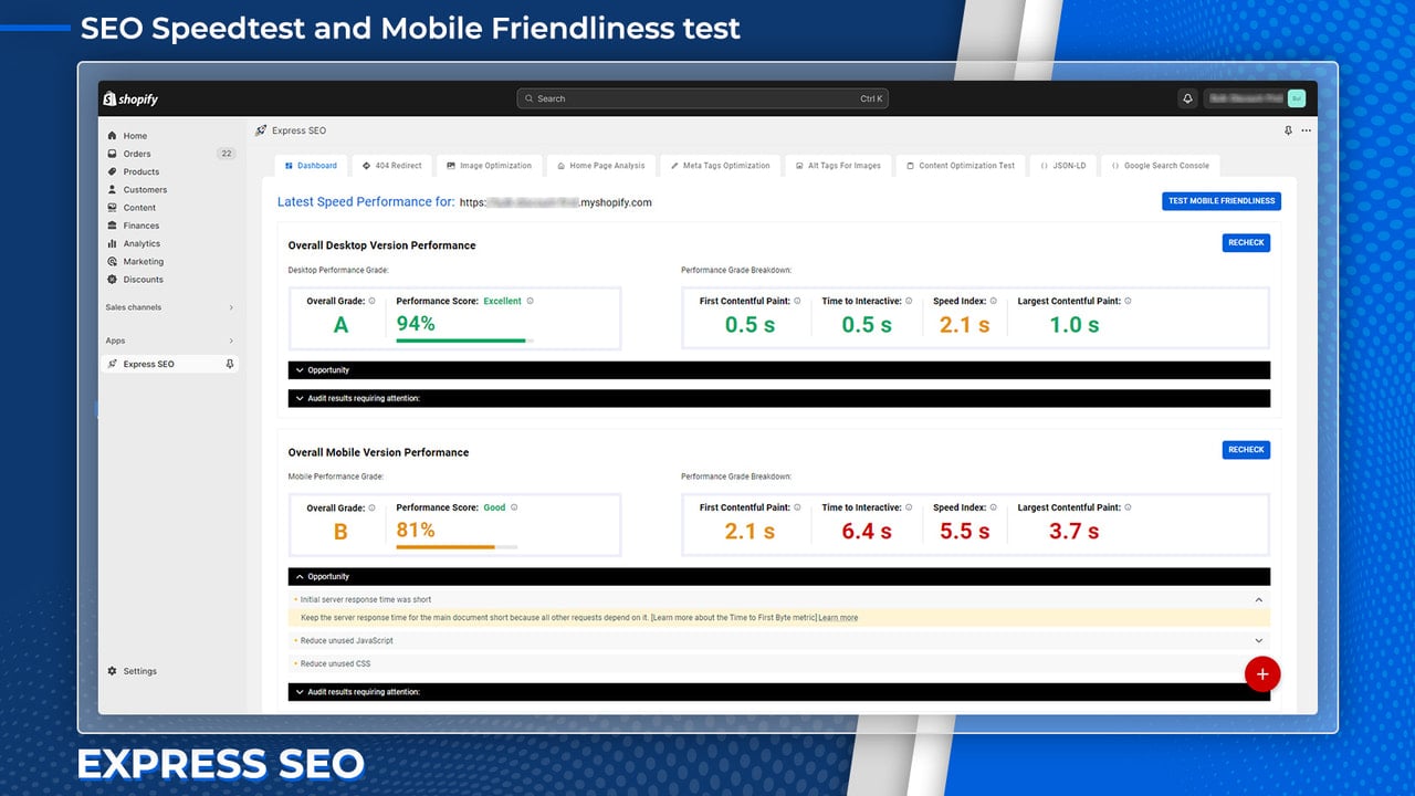 SEO Speed performance test