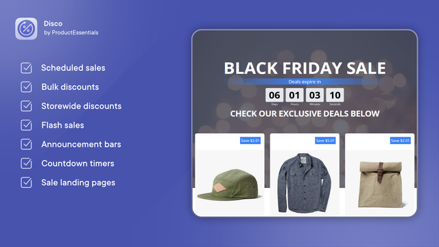 Disco: Black Friday Sales App