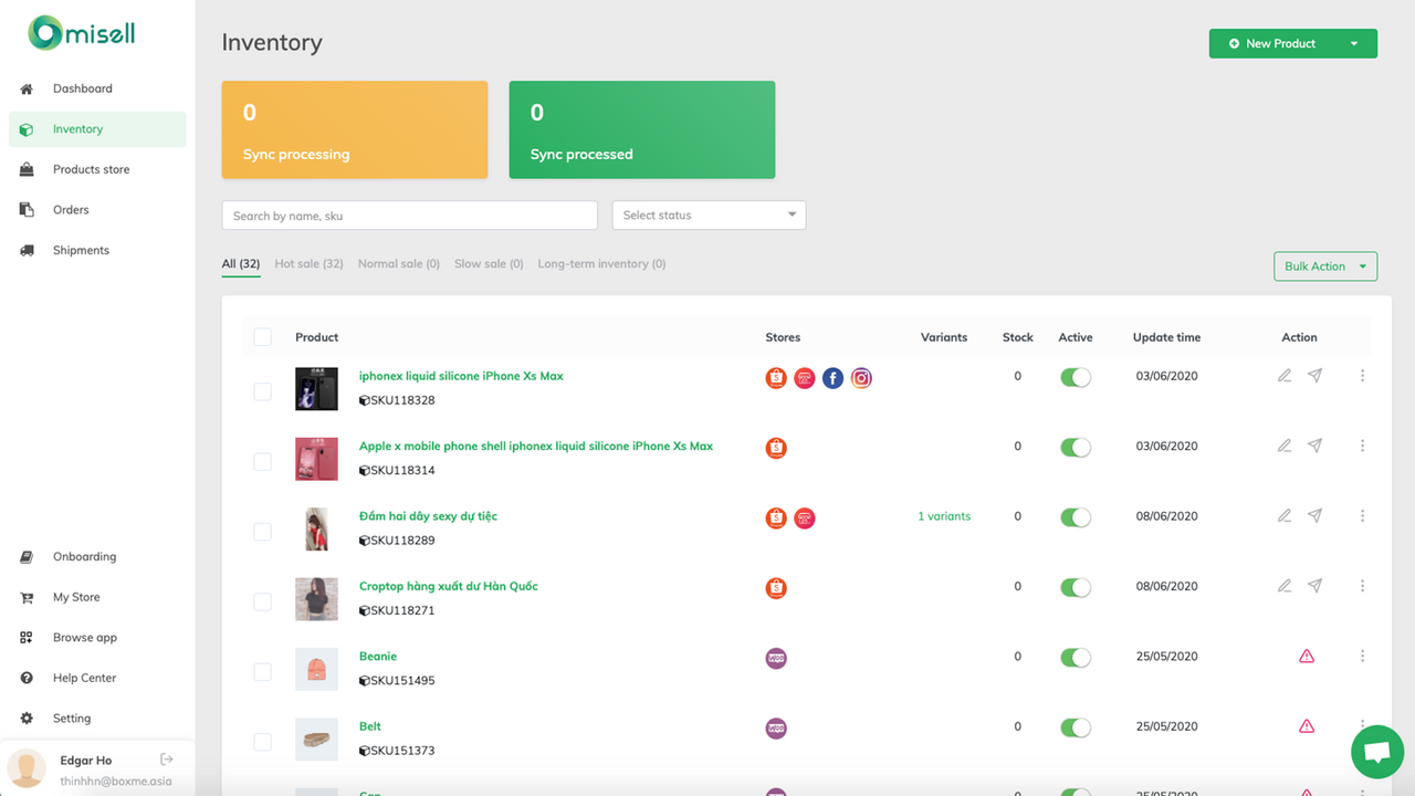 Omni-channel inventory management