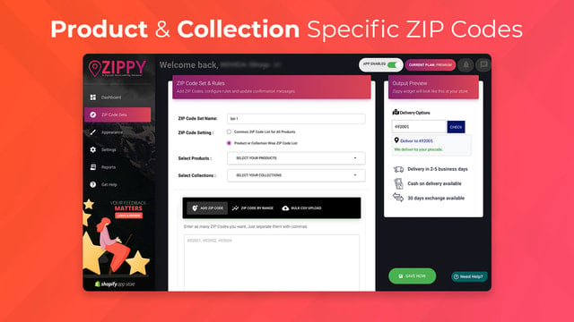 Zipcode Checker ‑ Zippy