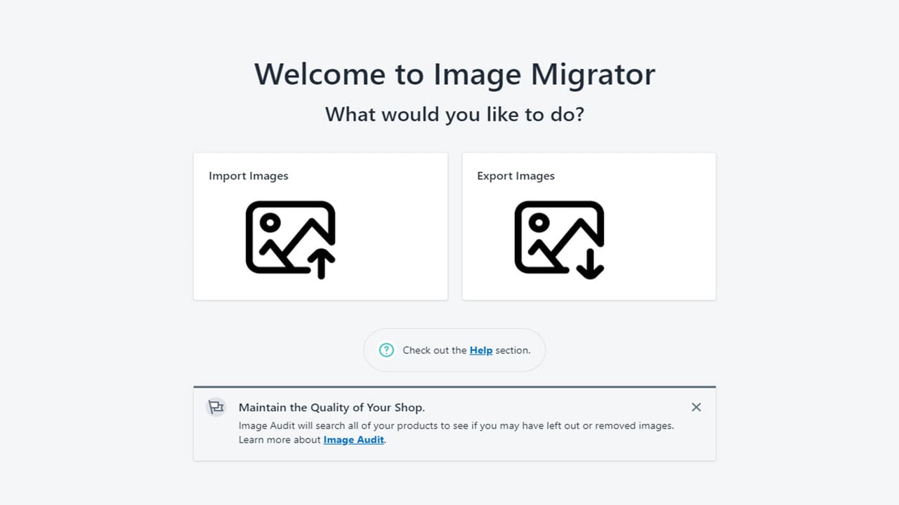 Image Migrator - starting app