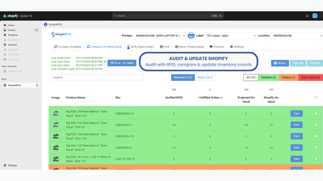 Simple RFID Inventory Solution