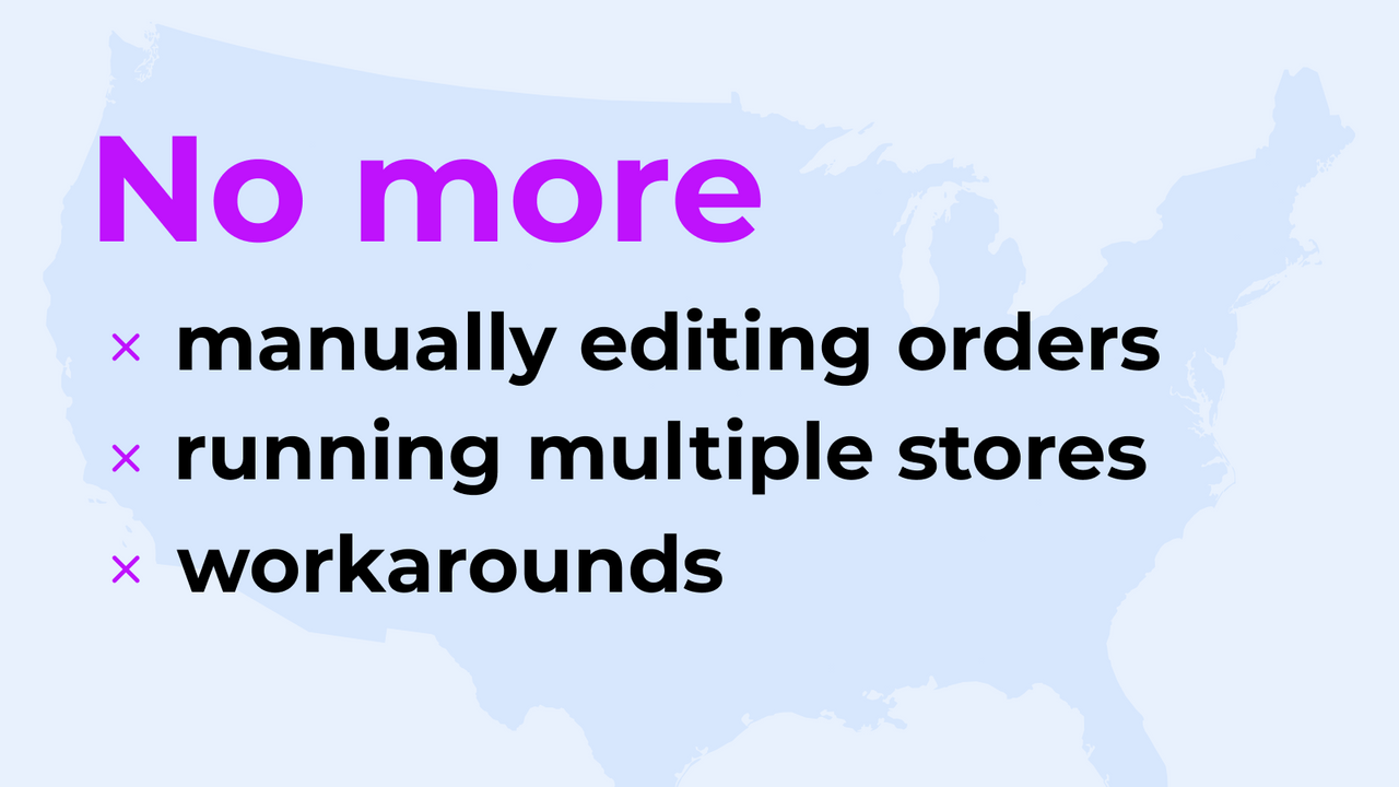 No more manually editing orders