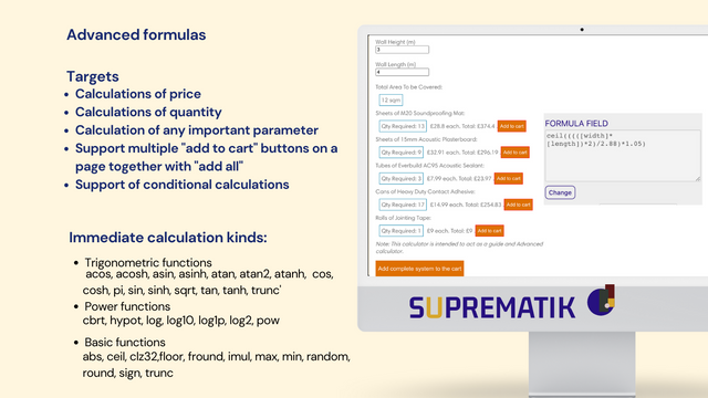 SU CALCULATOR & CONFIGURATOR