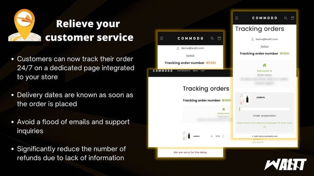 Show estimated delivery times (even before orders are shipped)