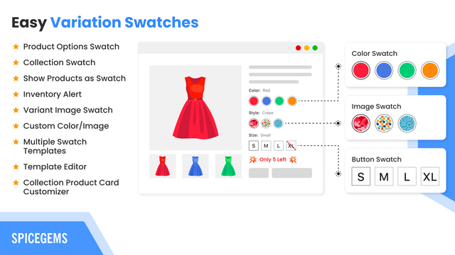 EVS ‑ Easy Variation Swatches