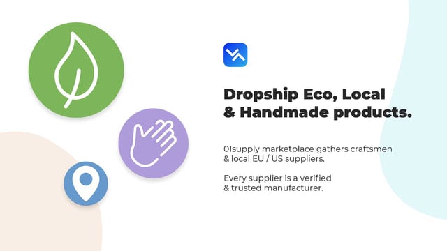 Eco, local, handmade dropshipping suppliers