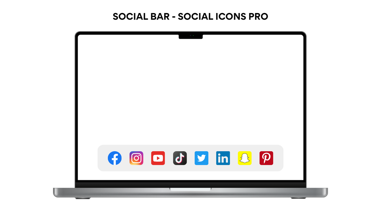 Social Media Icons Bar