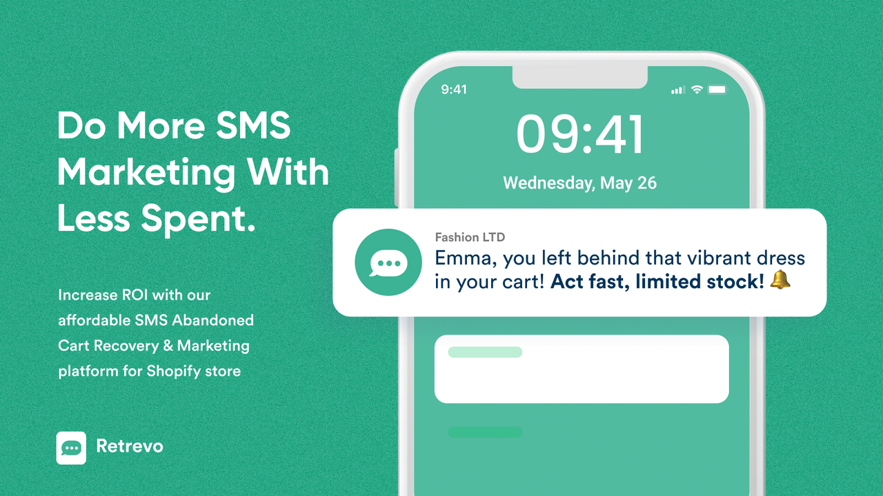 Retrevo SMS Cart Recovery