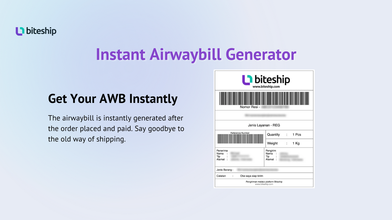 automatic airwaybill generator