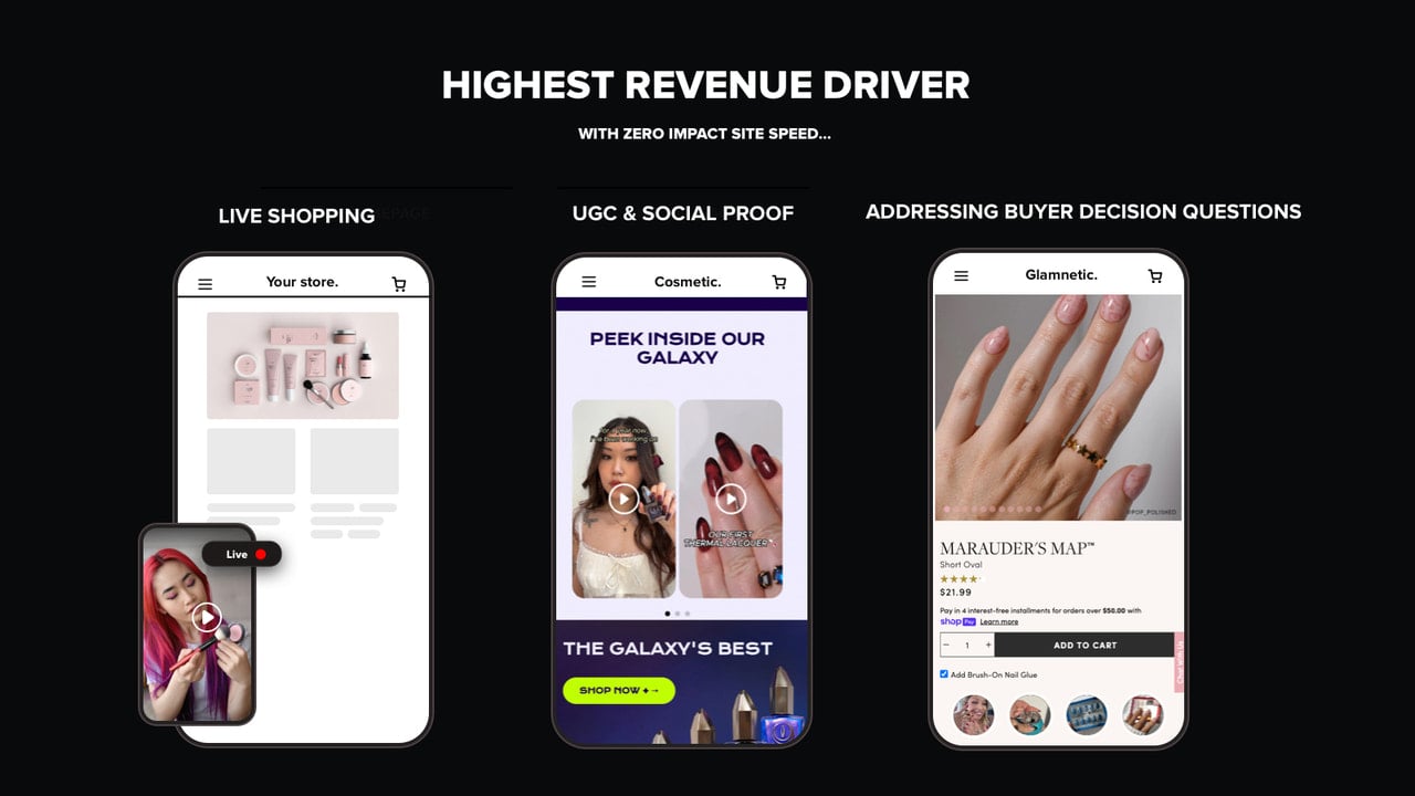 Increase converion with shoppable vdei and livestreaming