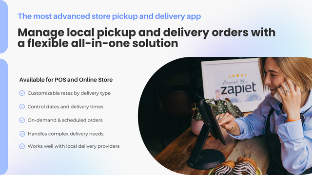 Store pickup date picker and delivery date picker