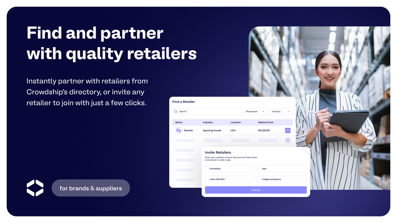 Find and partner with new retailers to grow your brand presence.