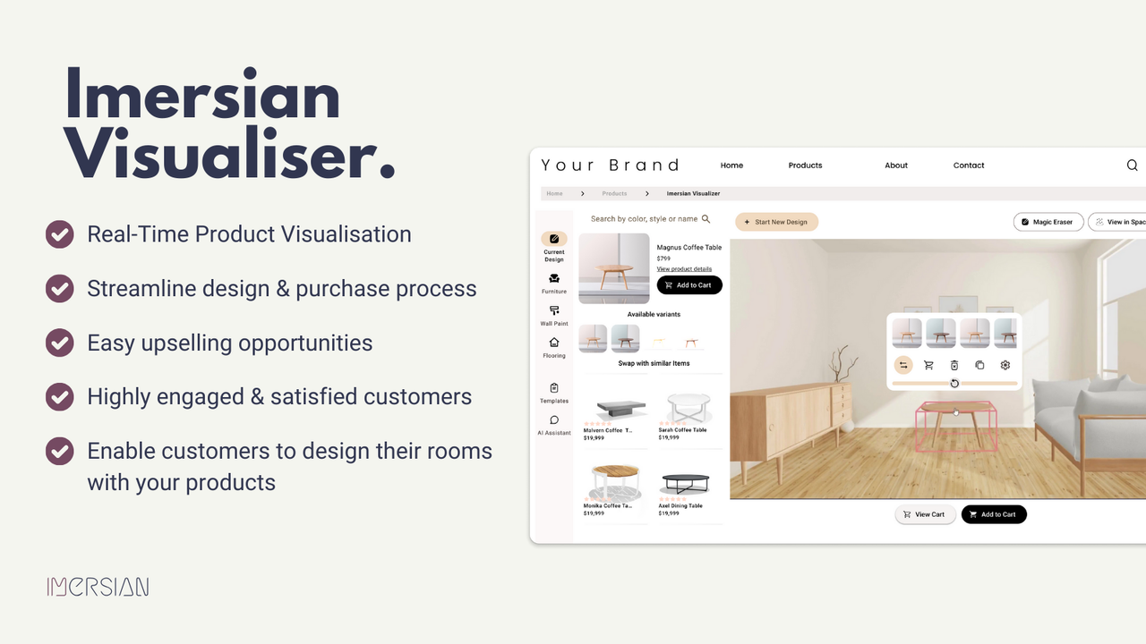 Room Visualiser: Upload your room photo, see products instantly