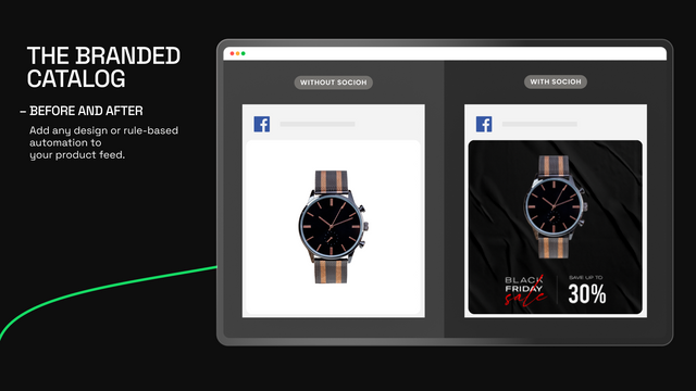 Customize your product feed with rule-based automation & design