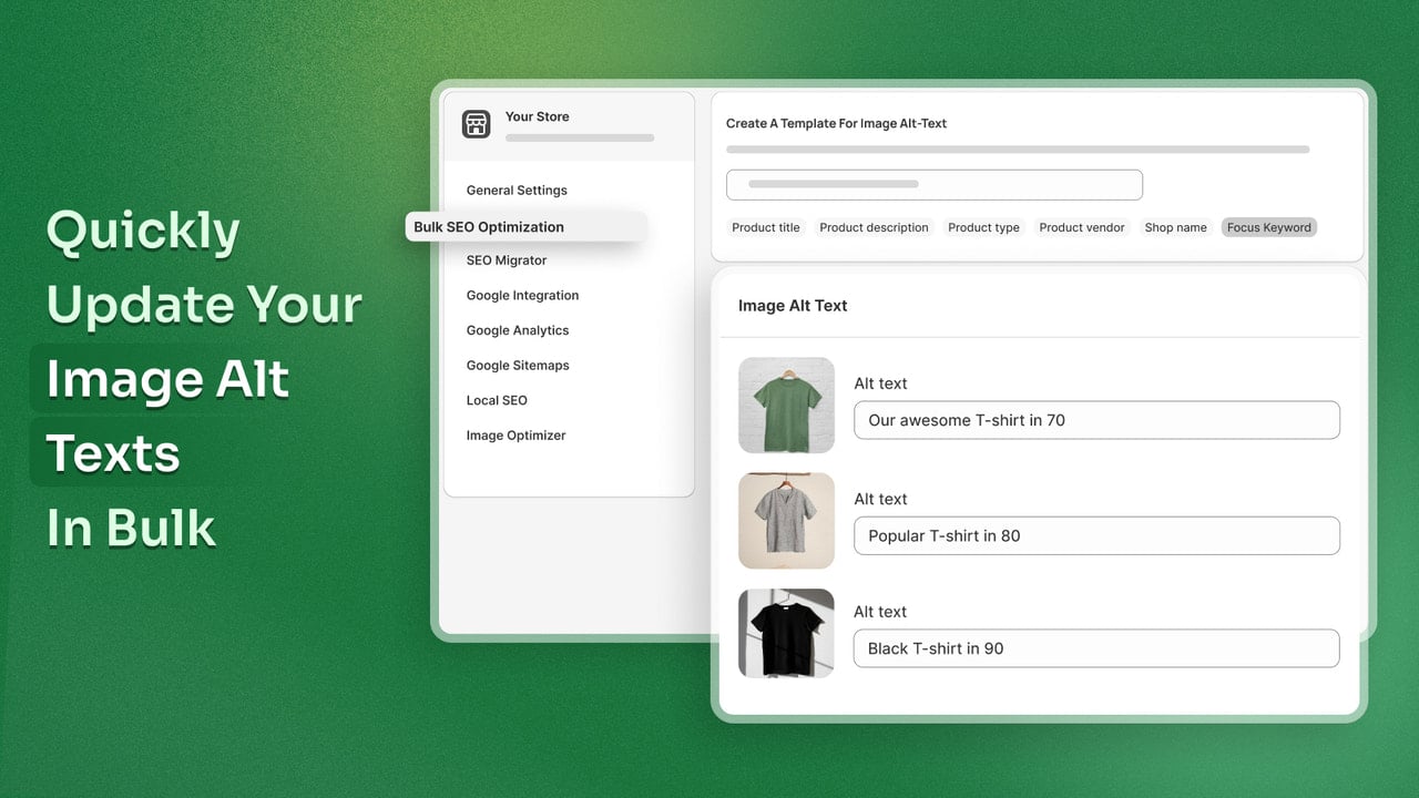 Add Image alt text to your store