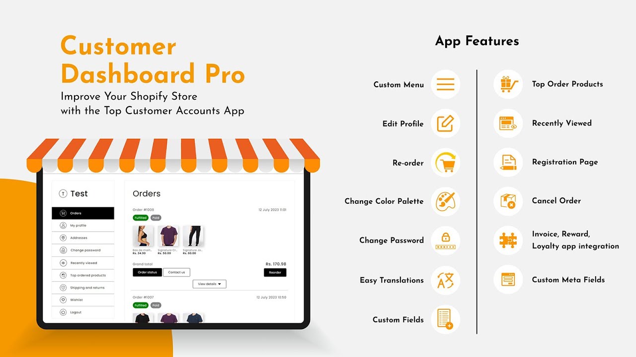 Customize customer accounts with ease in the enhanced Customer Dashboard Pro app.