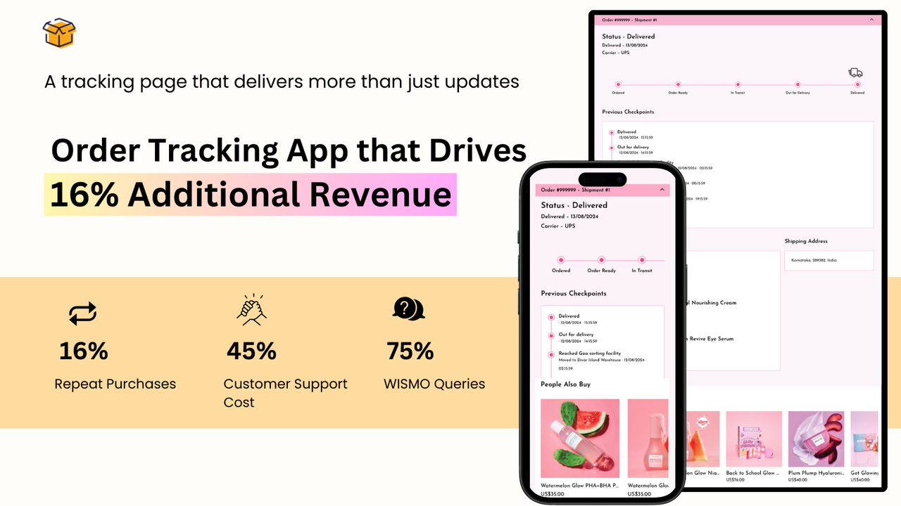 Postship Order Tracking Upsell