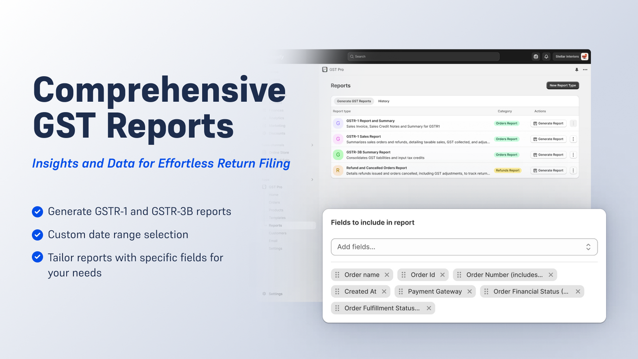 Comprehensive GST Reports Insights and Data