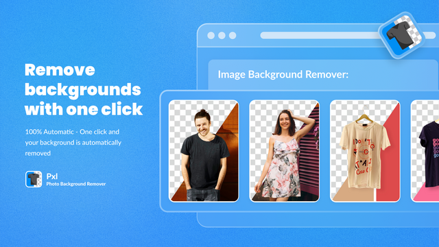 Replace background easily. In 1 click.