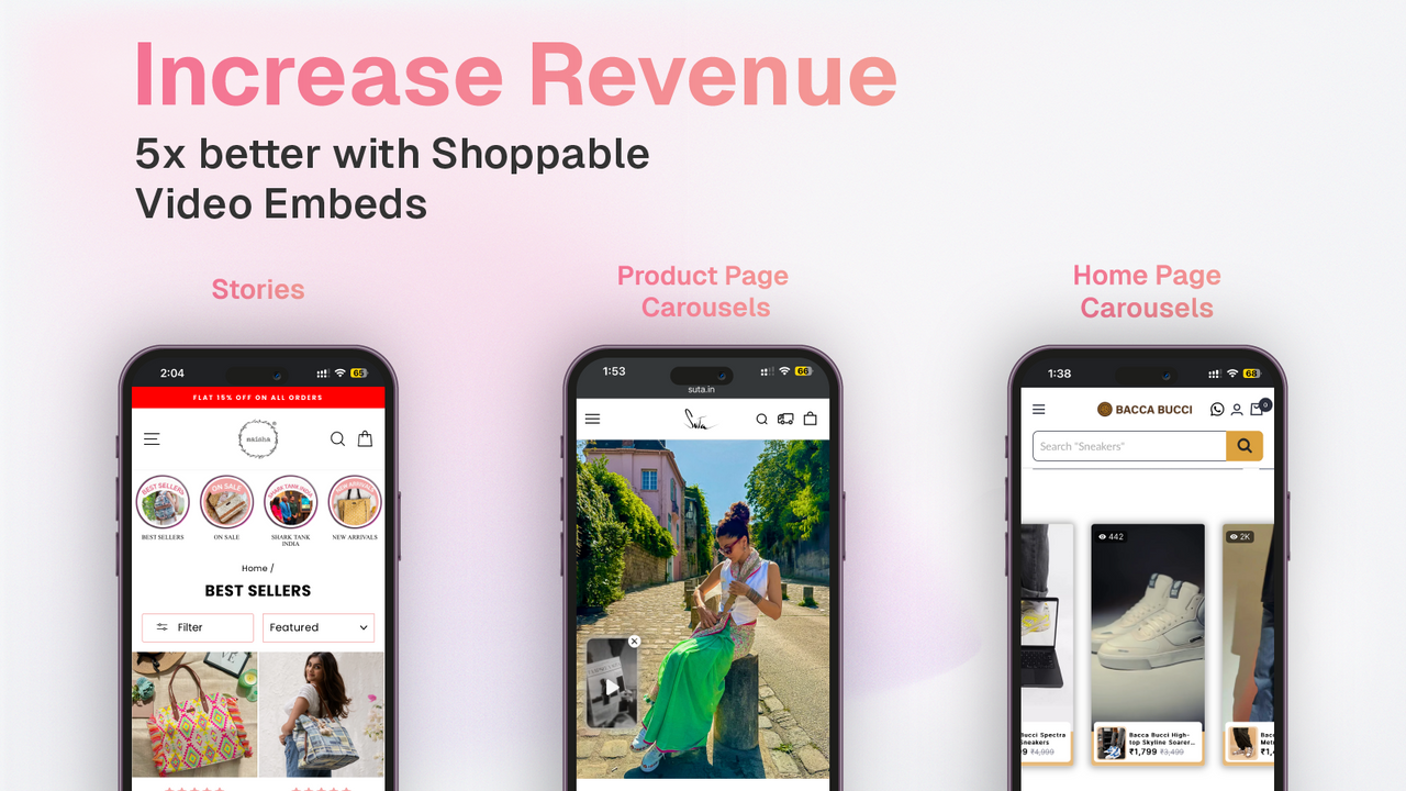 Whatmore Shoppable Videos+Reel