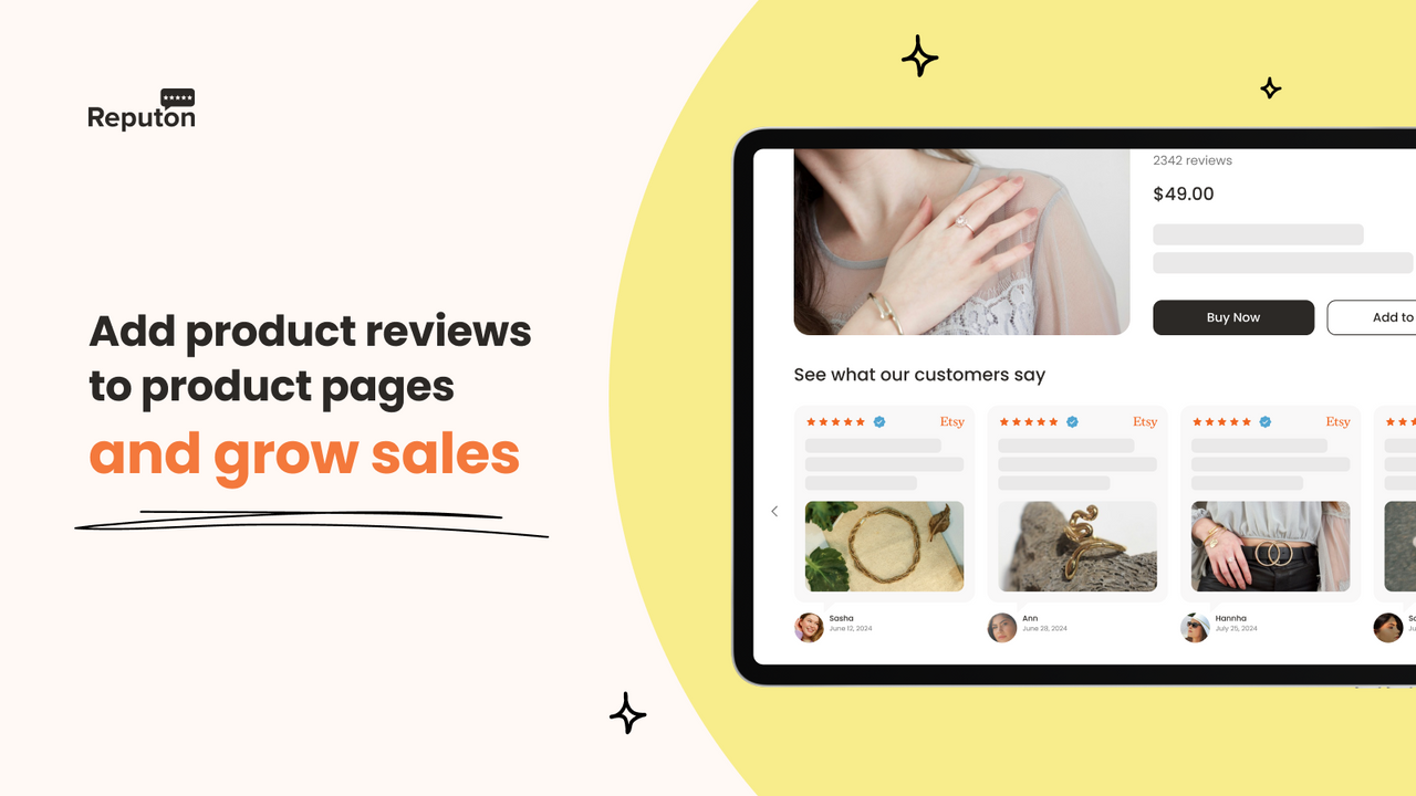 etsy reviews carousel widget